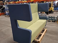 Hoge bank (tweekleurig), groen / blauw - afbeelding 3 van  8