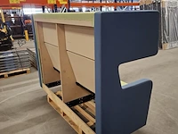 Hoge bank (tweekleurig), groen / blauw - afbeelding 4 van  8