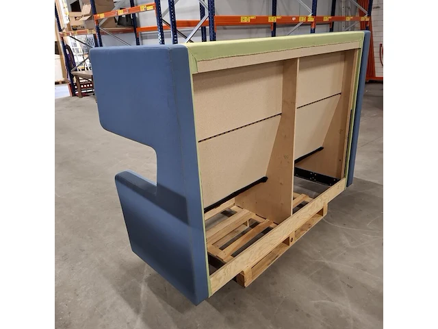 Hoge bank (tweekleurig), groen / blauw - afbeelding 6 van  8