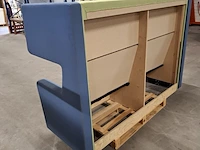Hoge bank (tweekleurig), groen / blauw - afbeelding 6 van  8