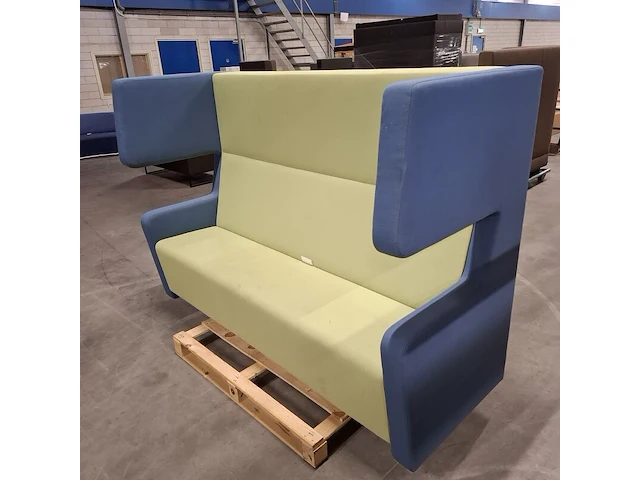 Hoge bank (tweekleurig), groen / blauw - afbeelding 7 van  8