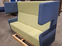 Hoge bank (tweekleurig), groen / blauw - afbeelding 7 van  8