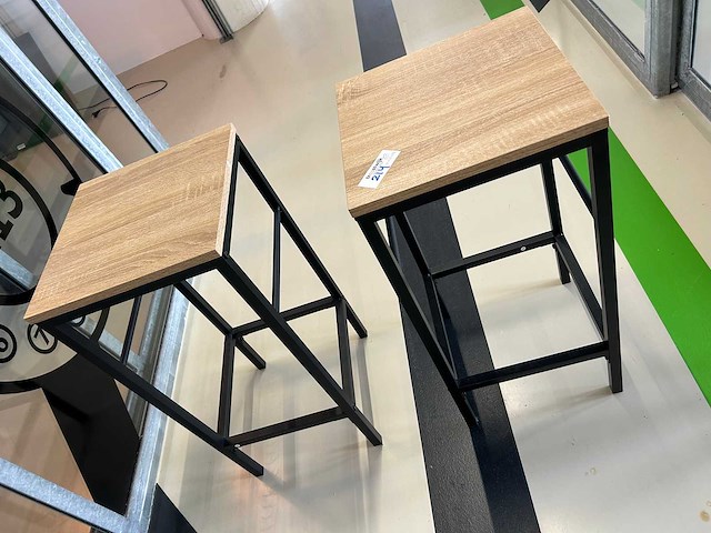 Hoge bijzettafel (2x) - afbeelding 2 van  2