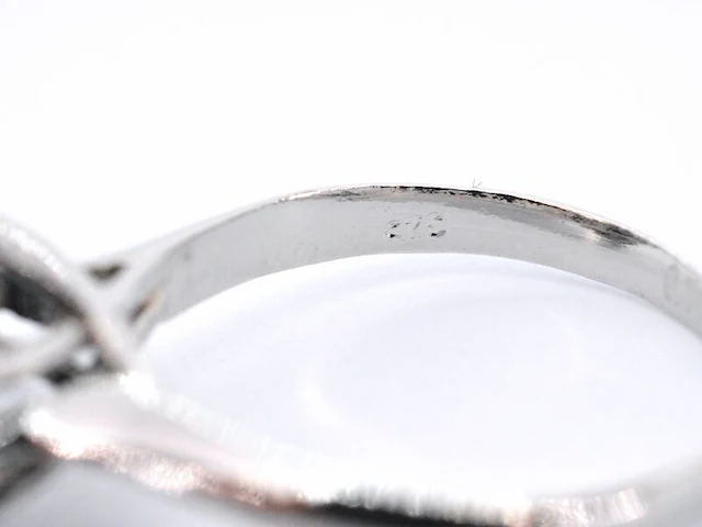 Hoge gehalte zilveren sterling ring met natuurlijke onix - juwelierskwaliteit - afbeelding 7 van  7