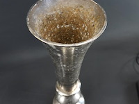 Hoge gepolijste rvs vaas - afbeelding 3 van  5