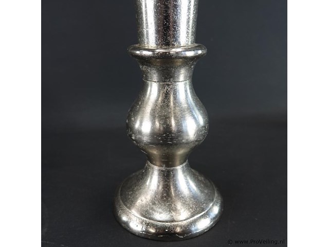 Hoge gepolijste rvs vaas - afbeelding 4 van  5