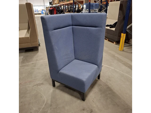 Hoge hoekfauteuil, innvire, blauw - afbeelding 1 van  6