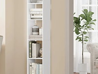 Hoge houten boekenkast hzuaneri, wit - afbeelding 2 van  3