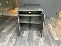 Hoge kantinetafel met kast - afbeelding 4 van  4