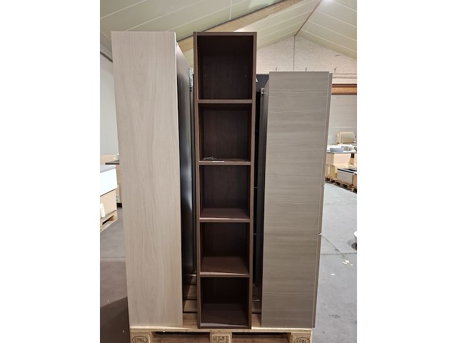 Hoge kast elise, open, mahonie - afbeelding 1 van  4