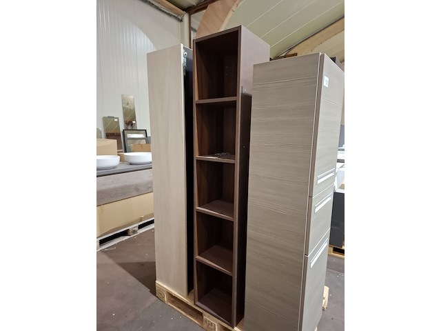 Hoge kast elise, open, mahonie - afbeelding 2 van  4