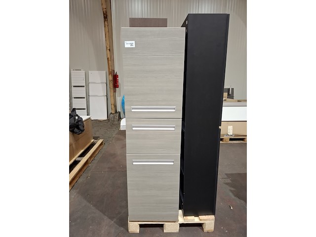 Hoge kast grijs eiken - afbeelding 2 van  6