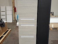 Hoge kast grijs eiken - afbeelding 2 van  6