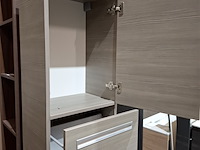 Hoge kast grijs eiken - afbeelding 3 van  6