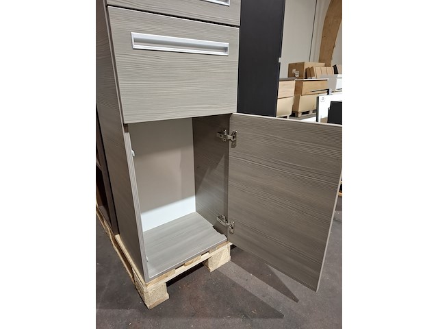 Hoge kast grijs eiken - afbeelding 5 van  6