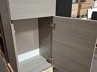 Hoge kast grijs eiken - afbeelding 5 van  6