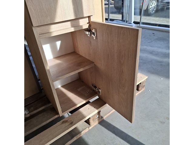 Hoge kast, hr badmeubelen, casella oak - afbeelding 7 van  8
