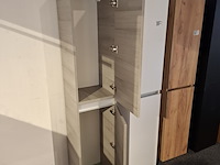 Hoge kast, hr badmeubelen, grijs essen - afbeelding 2 van  4