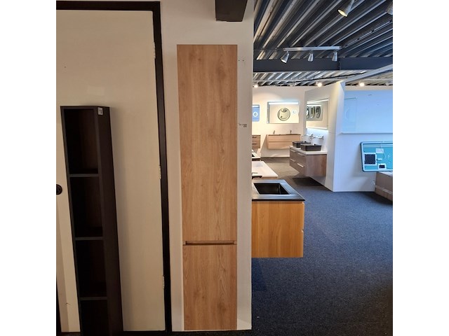 Hoge kast hr badmeubelen, lorencio, eiken - afbeelding 1 van  4