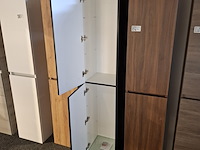 Hoge kast, hr badmeubelen, mat zwart - afbeelding 2 van  3