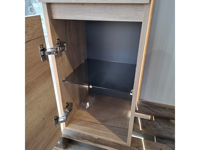 Hoge kast, hr badmeubelen, natuur eiken - afbeelding 2 van  10