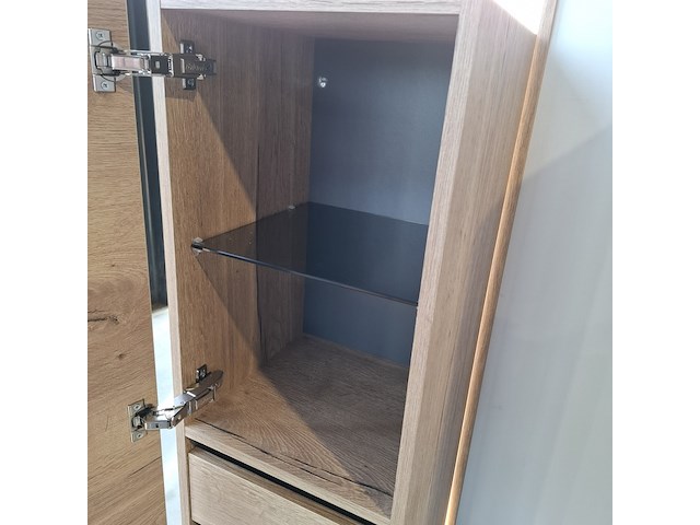 Hoge kast, hr badmeubelen, natuur eiken - afbeelding 6 van  10