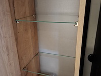 Hoge kast, hr badmeubelen, natuur eiken - afbeelding 3 van  4