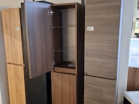 Hoge kast, hr badmeubelen, noten - afbeelding 2 van  4