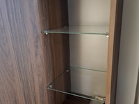 Hoge kast, hr badmeubelen, noten - afbeelding 3 van  4