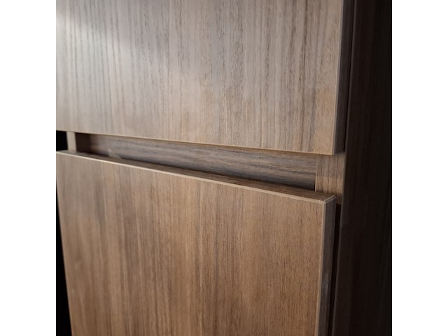 Hoge kast, hr badmeubelen, noten - afbeelding 4 van  4