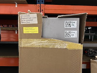 Hoge kast links greeplijst aluminium, beton zilver - afbeelding 2 van  7