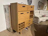 Hoge kast, naturel eikenhout - afbeelding 2 van  4