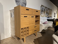 Hoge kast, naturel eikenhout - afbeelding 1 van  4