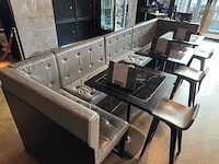 Hoge metalen industriële restaurantbank - afbeelding 8 van  13