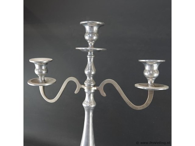 Hoge rvs kandelaber - afbeelding 3 van  5
