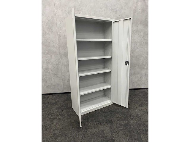 Hoge stalen 2-deurskast met sleutel - afbeelding 9 van  9