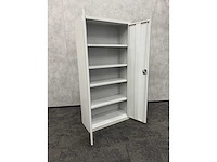 Hoge stalen 2-deurskast met sleutel - afbeelding 9 van  9