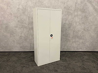 Hoge stalen 2-deurskast met sleutel - afbeelding 5 van  9