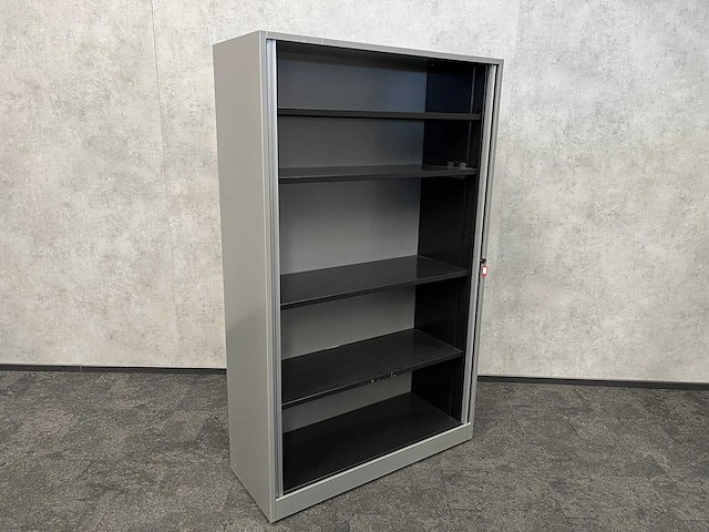 Hoge stalen roldeurkast - grijs - afbeelding 2 van  4