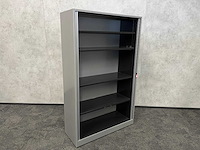 Hoge stalen roldeurkast - grijs - afbeelding 2 van  4