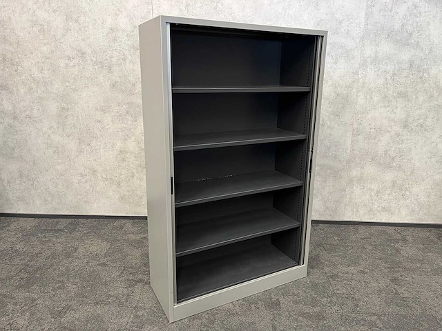 Hoge stalen roldeurkast - grijs - afbeelding 2 van  6