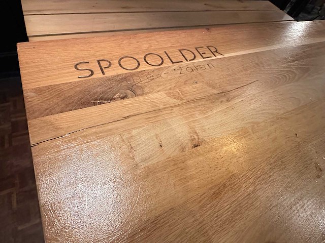 Hoge tafel met stalen frame - afbeelding 5 van  5