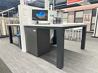 Hoge tafel met tussenwand - afbeelding 3 van  6