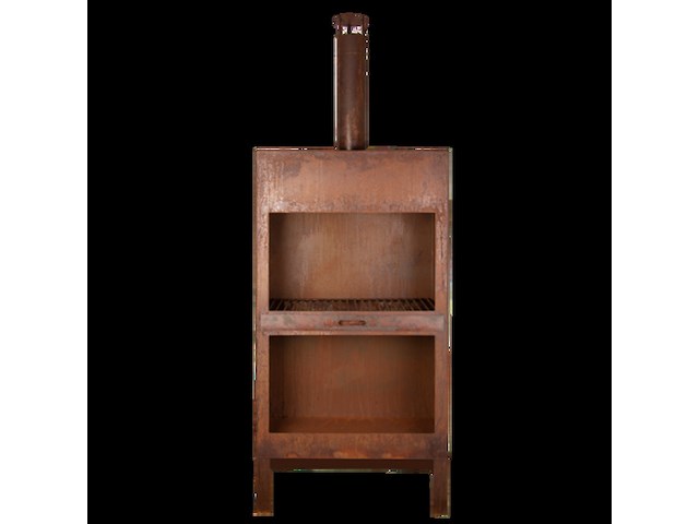 Hoge tuinhaard, cortenstaal, roest - afbeelding 1 van  3