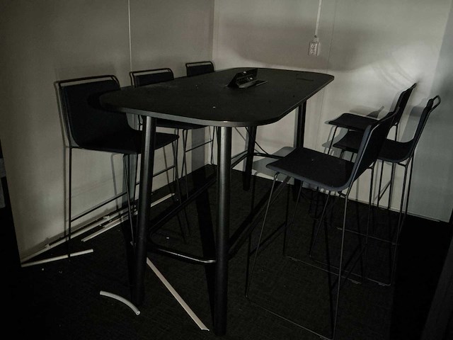 Hoge vergadertafel (2x) - afbeelding 1 van  7