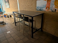 Hoge vergadertafel met 3x kruk - afbeelding 2 van  7