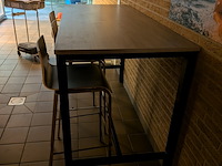 Hoge vergadertafel met 3x kruk - afbeelding 3 van  7