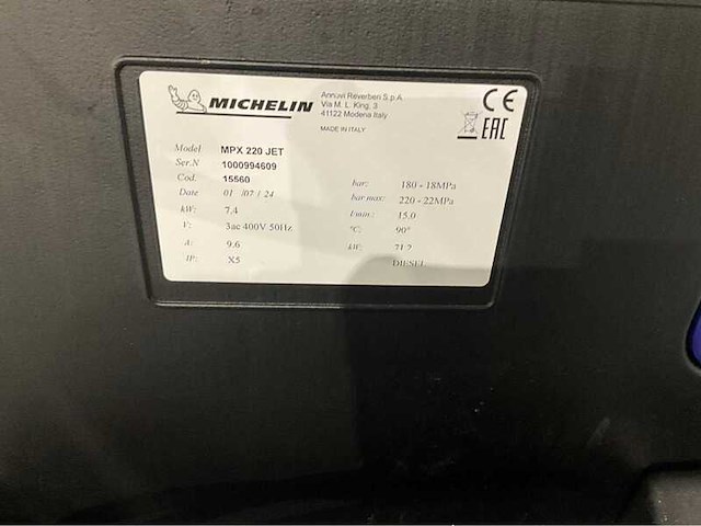 Hogedruk reiniger, michelin, mpx200hd, 2026 - afbeelding 9 van  14