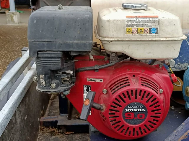 Hogedruk-riool reinigings- spuitunit, honda gx270 9.0hp motor - afbeelding 3 van  6