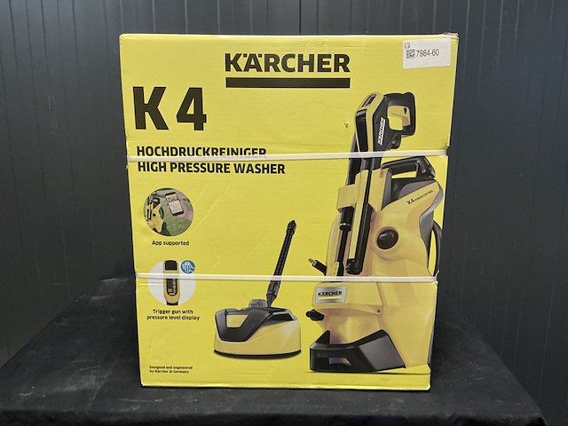 Hogedrukreiniger kärcher, k4 power control, zwart /geel - afbeelding 1 van  3